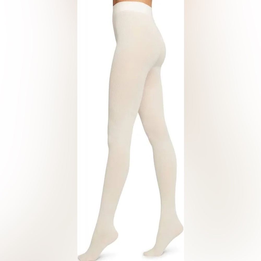 Waldorf Mary Cotton Rib Women's Tights white size XS (NWOT)